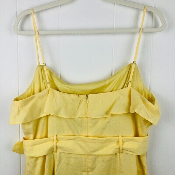 BCBGeneration Womens Belted Ruffle Mini Dress Size 16 - Picture 9 of 11